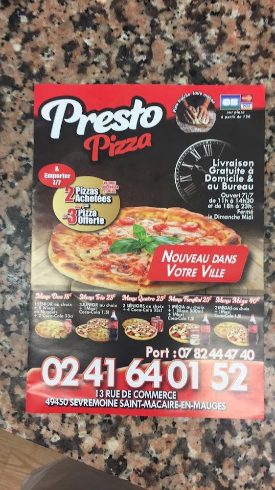 Presto pizza - Menu Image 3